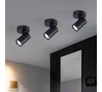 Harper Living 1 Light Gu10 Round Spotlight Black Black