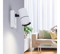 1 Light GU10 Spotlight White with nail switch Harper Living White One Size