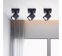 Harper Living 1 Light Gu10 Square Spotlight Black Black One Size