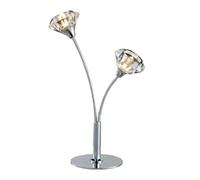 Harper Living 2 Light Table Lamp Polished Chrome Finish In Silver Silver One Size