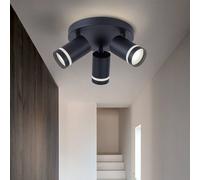 Harper Living 3 Light 3x GU10 Modern Spotlight Black Harper Living Black