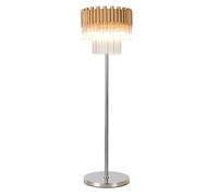 Harper Living 3 Light Gold Floor Lamp With Decorative Glass Rods Gold
