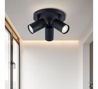 Harper Living 3 Light GU10 Round Spotlight 3x GU1 Black Harper Living Black