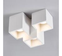 Harper Living 3 Light Plaster Flush Ceiling Light