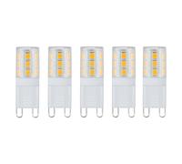 Harper Living 3 Watts G9 Led Bulb Clear Capsule Cool White Non-Dimmable, Pack Of 5 White One Size