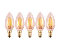 Harper Living 4.5 Watts E14 Led Bulb Amber Candle Warm White Dimmable, Pack Of 5