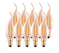 Harper Living 4.5 Watts E14 Led Bulb Amber Flame Tip Warm White Dimmable, Pack Of 10 Amber One Size