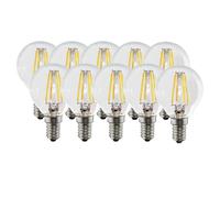 Harper Living 4.5 Watts E14 Led Bulb Clear Golf Ball Cool White Dimmable, Pack Of 10 Clear One Size