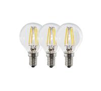 Harper Living 4.5 Watts E14 Led Bulb Clear Golf Ball Cool White Dimmable, Pack Of 3 Clear One Size