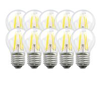 Harper Living 4.5 Watts E27 Led Bulb Clear Golf Ball Warm White Dimmable, Pack Of 10 Clear One Size