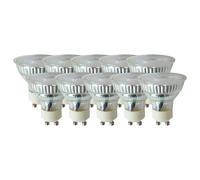 Harper Living 4.9 Watts Gu10 Led Bulb Glass Spotlight Natural Dimmable, Pack Of 10 In Clear Clear One Size