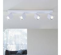 Harper Living 4 Light Gu10 Square Spotlight 4X Gu10 White Linear White
