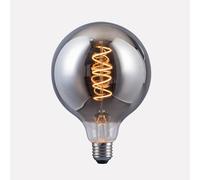 Harper Living 4 Watts G125 E27 Led Bulb Smoked Globe Warm White Dimmable In Dark Grey Dark Grey One Size