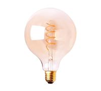 Harper Living 4 Watts G125 E27 Led Bulb Vintage Globe Warm White Dimmable In Amber Amber One Size