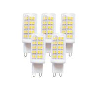 Harper Living 4 Watts G9 Led Bulb Clear Capsule Cool White Dimmable, Pack Of 5 White One Size