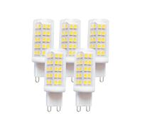 Harper Living 4 Watts G9 Led Bulb Clear Capsule Cool White Dimmable, Pack Of 5 White One Size