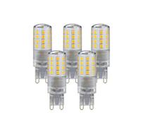 Harper Living 4 Watts G9 Led Bulb Clear Capsule Warm White Dimmable, Pack Of 5