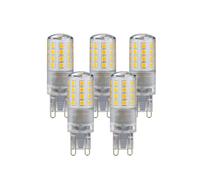 Harper Living 4 Watts G9 Led Bulb Clear Capsule Warm White Dimmable, Pack Of 5 White One Size