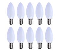 Harper Living 5 Watts B15 Sbc Small Bayonet Led Light Bulb Opal Candle Warm White Dimmable, Pack Of 10