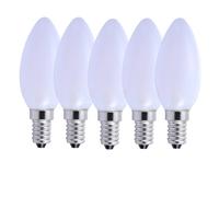 Harper Living 5 Watts E14 Led Bulb Opal Candle Cool White Dimmable, Pack Of 5