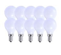Harper Living 5 Watts E14 Led Bulb Opal Golf Ball Cool White Dimmable, Pack Of 10 White One Size
