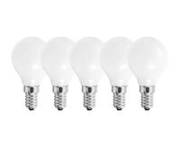 Harper Living 5 Watts E14 Led Bulb Opal Golf Ball Cool White Dimmable, Pack Of 5 White One Size
