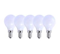 Harper Living 5 Watts E14 Led Bulb Opal Golf Ball Warm White Dimmable, Pack Of 5 White One Size