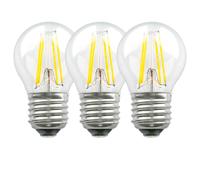 Harper Living 5 Watts E27 Led Bulb Clear Golf Ball Cool White Dimmable, Pack Of 3 Clear