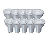 Harper Living 7 Watts GU10 LED Bulb Silver Spotlight Daylight Dimmable, Pack of 10 Harper Living Silver