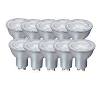 Harper Living 7 Watts Gu10 Led Bulb Silver Spotlight Warm White Dimmable, Pack Of 10 Silver One Size