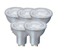 Harper Living 7 Watts Gu10 Led Bulb Silver Spotlight Warm White Dimmable, Pack Of 5 Silver One Size