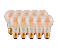 Harper Living 8 Watts A60 E27 LED Bulb Amber Warm White Dimmable, Pack of 10 in Clear Harper Living Clear
