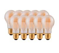Harper Living 8 Watts A60 E27 LED Bulb Amber Warm White Dimmable, Pack of 10 in Clear Harper Living Clear