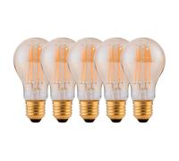 Harper Living 8 Watts A60 E27 Led Bulb Amber Warm White Dimmable, Pack Of 5 In Clear Clear One Size