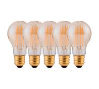 Harper Living 8 Watts A60 E27 LED Bulb Amber Warm White Dimmable, Pack of 5 in Clear Harper Living Clear