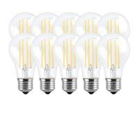 Harper Living 8 Watts A60 E27 Led Bulb Clear Cool White Dimmable, Pack Of 10 Clear One Size