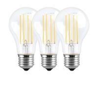 Harper Living 8 Watts A60 E27 Led Bulb Clear Cool White Dimmable, Pack Of 3