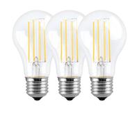 Harper Living 8 Watts A60 E27 Led Bulb Clear Cool White Dimmable, Pack Of 3 Clear One Size
