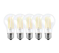 Harper Living 8 Watts A60 E27 Led Bulb Clear Cool White Dimmable, Pack Of 5 Clear One Size