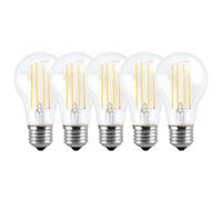 Harper Living 8 Watts A60 E27 Led Bulb Clear Cool White Dimmable, Pack Of 5 Clear One Size