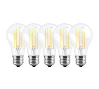Harper Living 8 Watts A60 E27 Led Bulb Clear Cool White Dimmable, Pack Of 5 Clear One Size