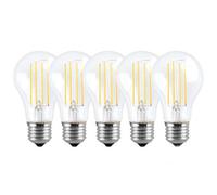 Harper Living 8 Watts A60 E27 Led Bulb Clear Warm White Dimmable, Pack Of 5