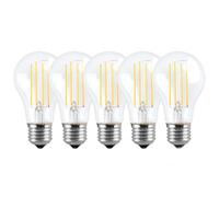 Harper Living 8 Watts A60 E27 LED Bulb Clear Warm White Dimmable, Pack of 5 Harper Living Clear