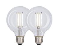 Harper Living 8 Watts G95 E27 LED Bulb Clear Globe Cool White Dimmable, Pack of 2 Harper Living Clear
