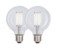 Harper Living 8 Watts G95 E27 LED Bulb Clear Globe Cool White Dimmable, Pack of 2 Harper Living Clear
