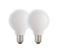 Harper Living 8 Watts G95 E27 Led Bulb Opal Globe Warm White Dimmable, Pack Of 2 White One Size