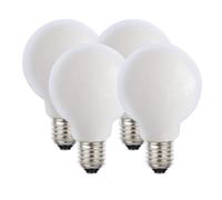 Harper Living 8 Watts G95 E27 Led Bulb Opal Globe Warm White Dimmable, Pack Of 4 White One Size