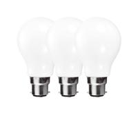 Harper Living 9 Watts Gls B22 Bc Bayonet Led Light Bulb Opal Warm White Dimmable, Pack Of 3 White One Size