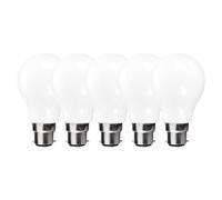 Harper Living 9 Watts Gls B22 Bc Bayonet Led Light Bulb Opal Warm White Dimmable, Pack Of 5 White One Size