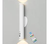 Battery Operated Wall Lights with Motion Sensor, Rechargeable Wall Lamp Indoor, LED Wall Sconce, White Harper Living White One Size